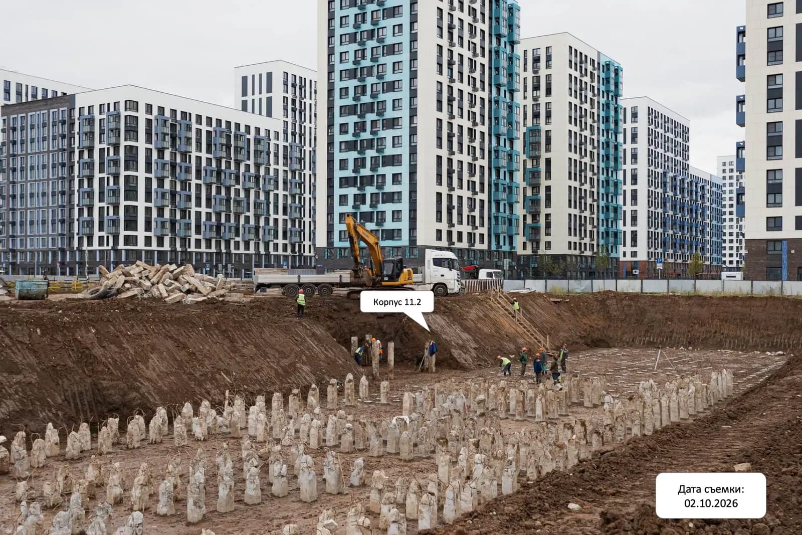 Прибрежный парк: ход строительства, октябрь 2026