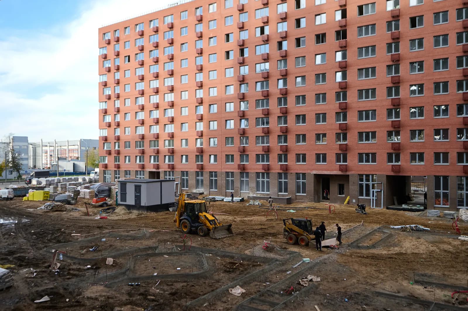 Новотомилино: ход строительства, октябрь 2026