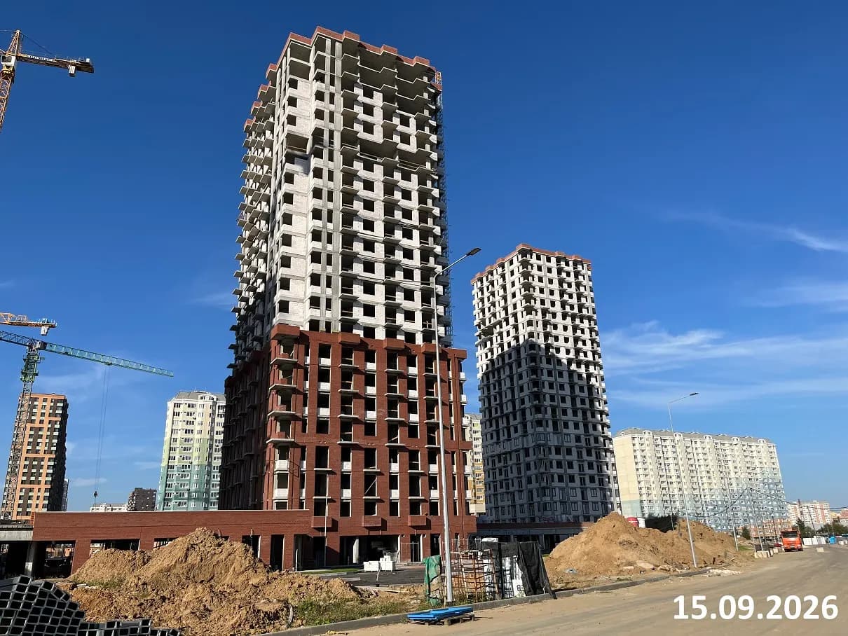 МО, г. Балашиха, Улица Автозаводская: ход строительства, сентябрь 2026
